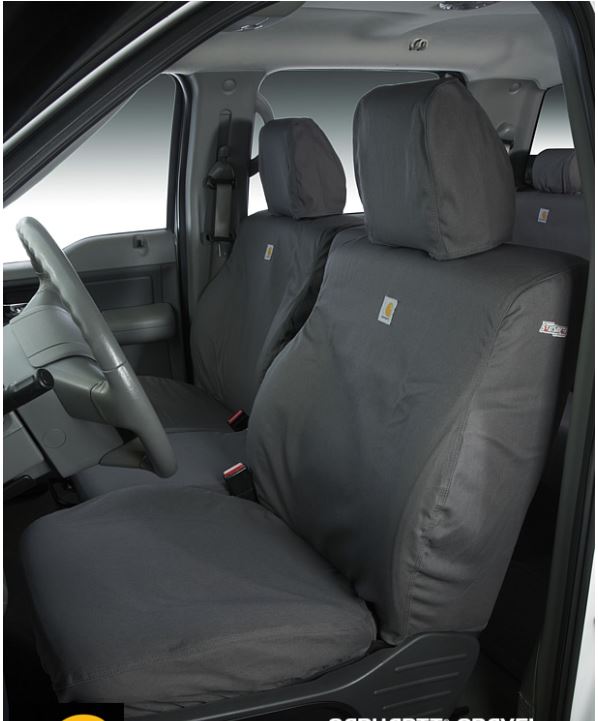 Carhartt Front Bucket Seat Covers - Gravel - Click Image to Close